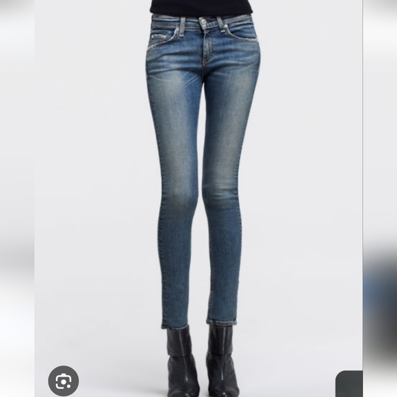 RAG & BONE SKINNY AUGUST JEANS JEGGUNG DESIGNER revolve All Saints Theory Y2K - Picture 1 of 16